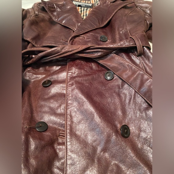 Vintage Double Breasted Leather Coat by Pelle Studio for Wilson Leather - Picture 3 of 11